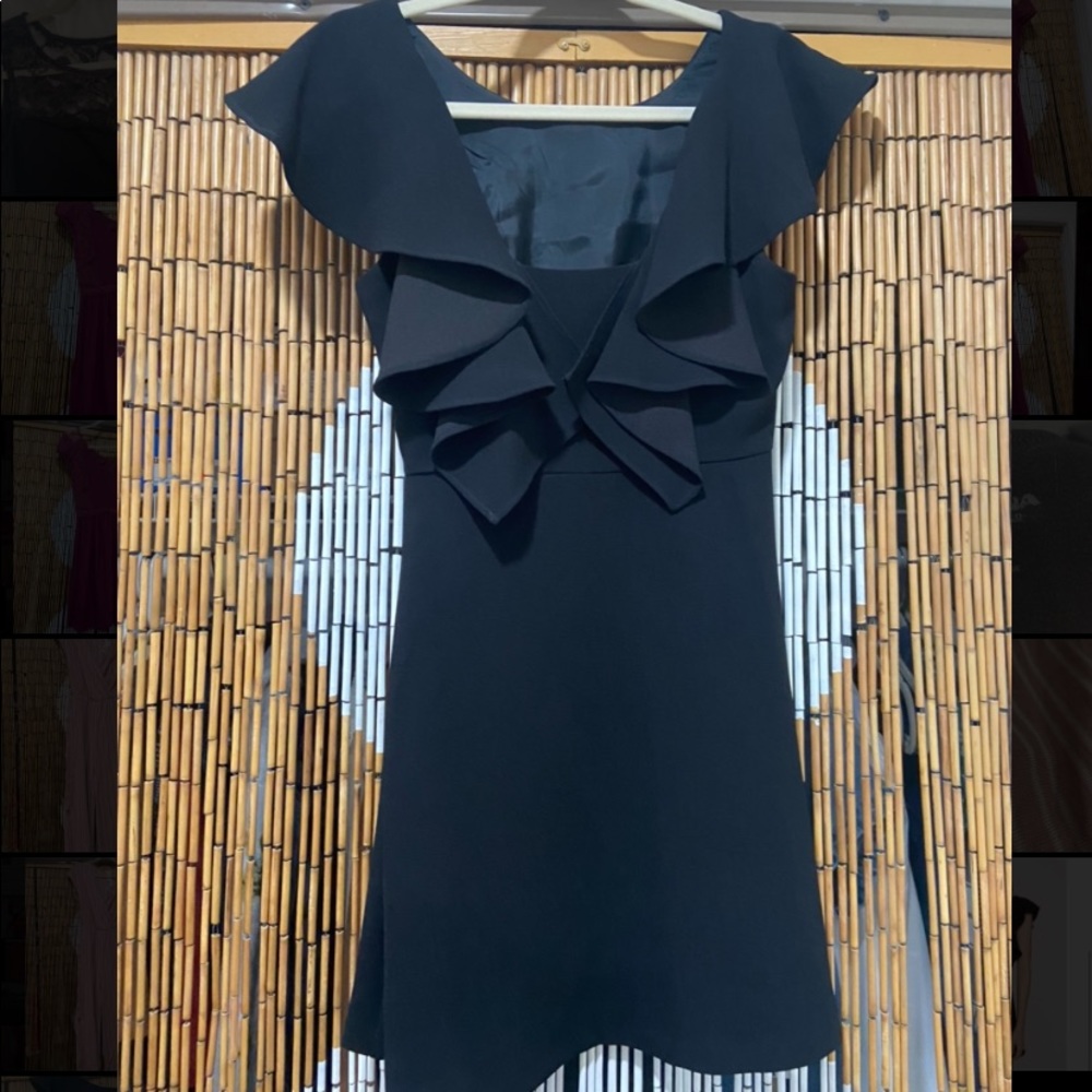 Black Ruffle Dress - Picture 5 of 5